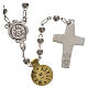 Rosary beads in silver, Pope Francis s2