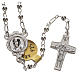 Rosary beads in silver, Pope Francis 0,12in s6