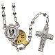 Rosary beads in silver, Pope Francis 0,12in s1