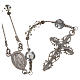 Rosary beads in rhodium-plated sterling silver and strass 0,2 s1