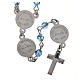 Pope Francis rosary in 800 silver and strass s2