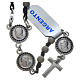 Pope Francis rosary in 800 silver, diamond-cut grains s1