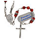 Rosary in 925 silver and carnelian s6