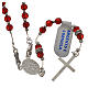 Rosary in 925 silver and carnelian s7