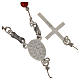 Rosary in 925 silver and carnelian s11