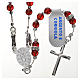 Rosary in 925 silver and carnelian s2