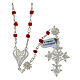 Rosary beads in 800 silver and coral s1