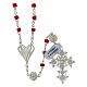 Rosary beads in 800 silver and coral s2