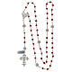 Rosary beads in 800 silver and coral s4