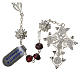 Rosary beads in 800 silver and garnet s2