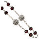 Rosary beads in 800 silver and garnet s3