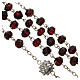 Rosary beads in 800 silver and garnet s4