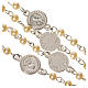 Rosary in 800 silver, pearls and guardian angel s4
