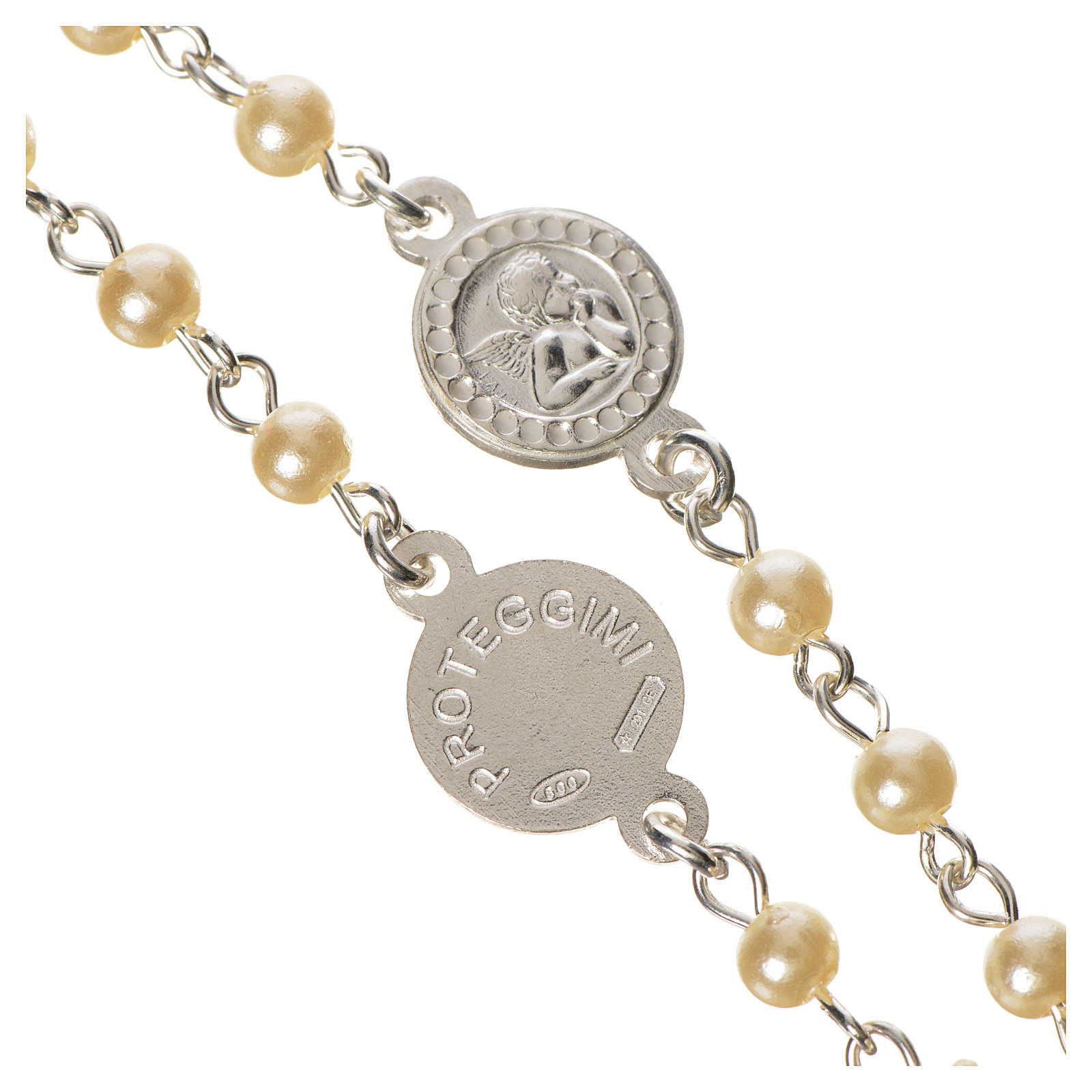 Donna Nuovo Angelo Custode Cristalli Ciondolo Collana Argento Placcato - Foto 10