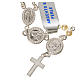 Rosary in 800 silver, pearls and guardian angel s1