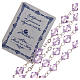 STOCK Rosary beads in strass and sterling silver with Jubilee symbol 6mm purple s3
