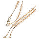 Rosary beads in strass and golden sterling silver 4mm gold s3