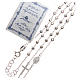 Rosary in sterling silver with grains measuring 3mm s3