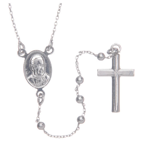 Rodio AMEN Collana rosario AMEN classico argento 925 fin 