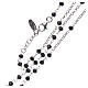 Rosary Necklace AMEN classic black crystals, silver 925 Rhodium s3