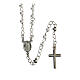 Collana rosario AMEN classico perle arg 925 Rodio s1