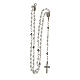 Collana rosario AMEN classico perle arg 925 Rodio s4