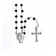 Halskette von AMEN mit schwarzen Perlen aus 925er Silber und Kreuzanhänger s1