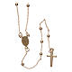 AMEN rosary necklace 2,5 mm diameter bronze yellow s2