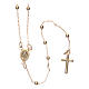 AMEN rosary necklace 2,5 mm diameter bronze yellow s1