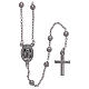 AMEN rosary necklace 2,5 mm diameter bronze rhodium s1