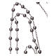 AMEN rosary necklace 2,5 mm diameter bronze rhodium s4