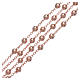 AMEN rosary necklace 4 mm diameter bronze rosè s3