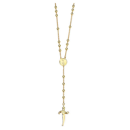 Rosario AMEN S. Michele Arc. Bronzo fin. Giallo 1