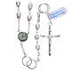 Wedding rosary beads with river pearls in 925 silver s1