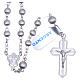 Rosary in 925 silver with 5mm velvety grains s1