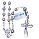 Rosary in 925 silver with 5mm velvety grains s2