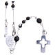Rosary beads in 925 silver and crystal grains measuring 4mm s2
