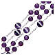 Rosary beads in 925 silver, with grains in amethyst s3