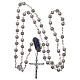 Rosary beads in 925 silver, with grains in pearl s4