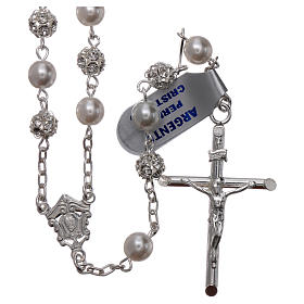 Rosario argento 925 6 mm perla