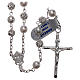 Rosary beads in 925 silver, with grains in pearl s1