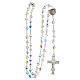 925 Silver rosary beads with crystals measuring 8mm s4