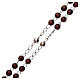 Classic tau rosary sterling silver and brown wood AMEN s3