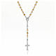 Classic tau rosary sterling silver and wood AMEN s1