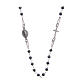 Rosary chocker blue in 925 sterling silver   s1