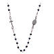 Rosary chocker blue in 925 sterling silver   s2