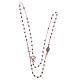 Classic rosary choker rosè in 925 sterling silver s3