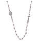 Classic rosary choker white in 925 sterling silver s1