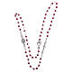 Halskette mit Rosenkranz aus 925er Silber, rot s3
