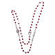 Classic rosary choker red in 925 sterling silver s3